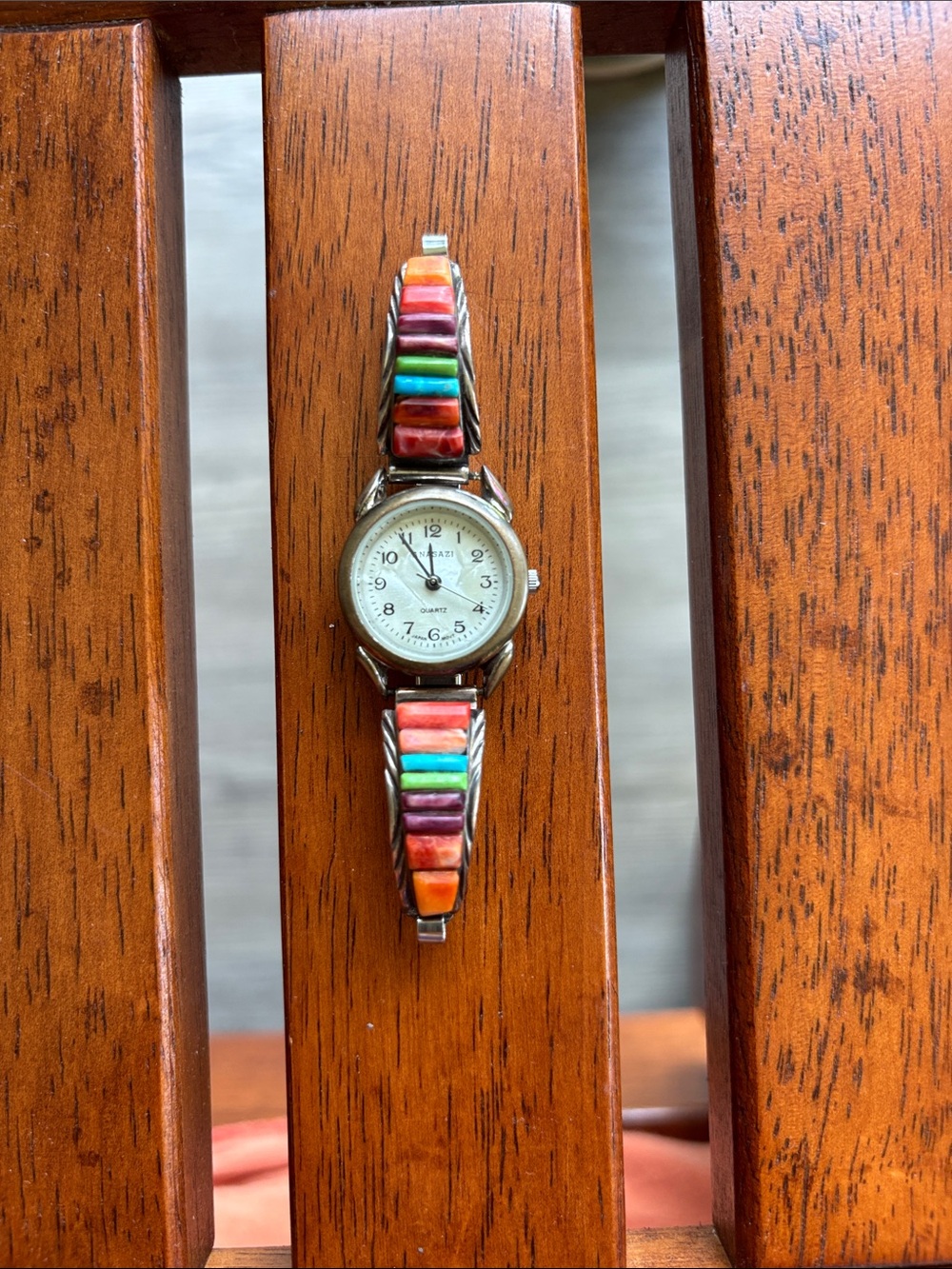 Vintage Sterling Silver Native American Anasazi Watch - Picture 6 of 10